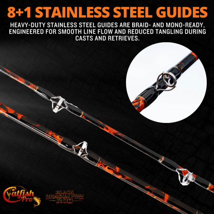 Black Dragon Fire Casting Rod Catfish Pro