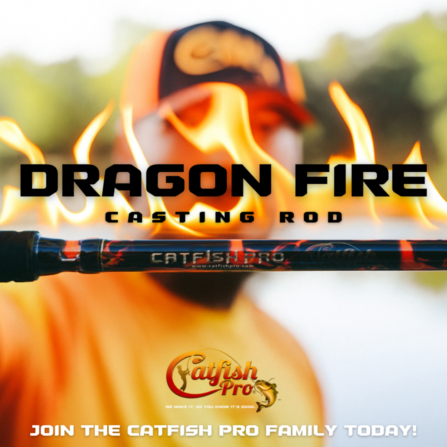 Black Dragon Fire Casting Rod Catfish Pro