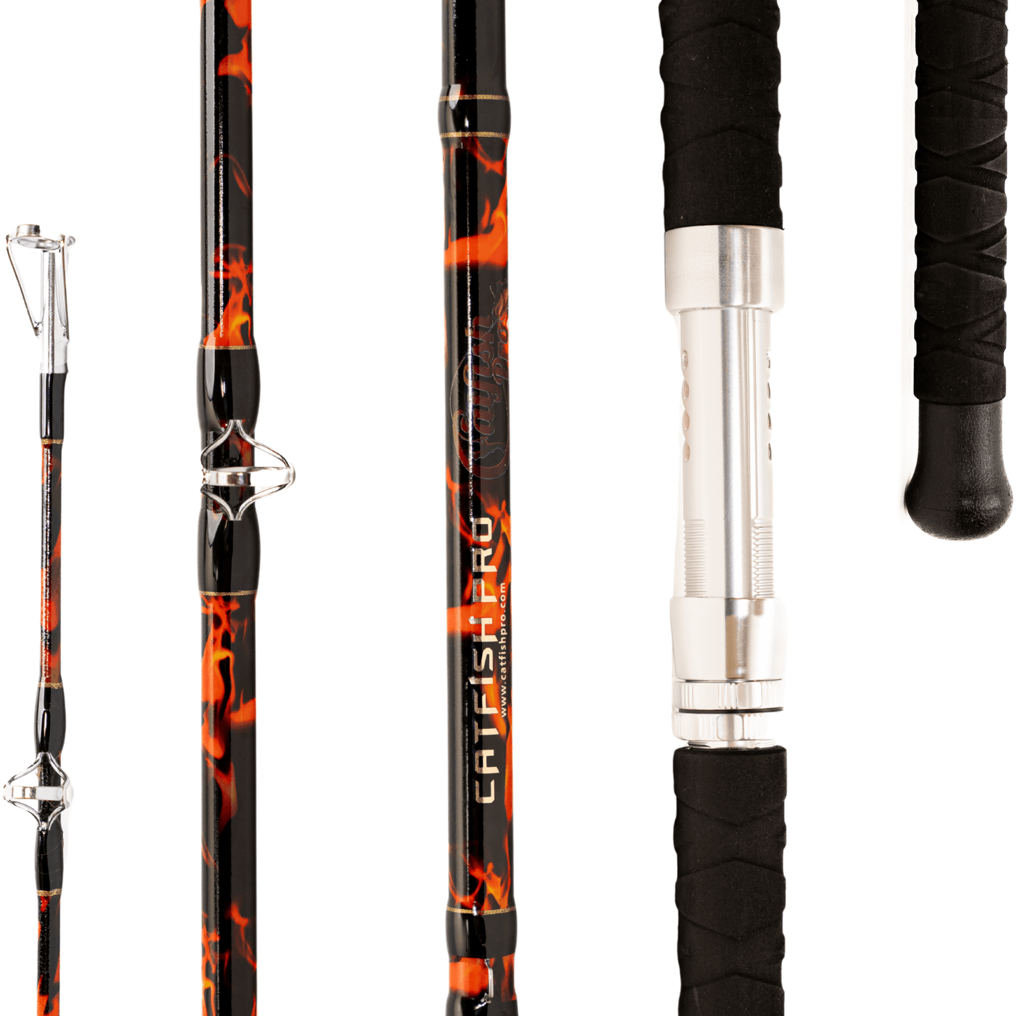Black Dragon Fire Spinning Glow Rod Catfish Pro