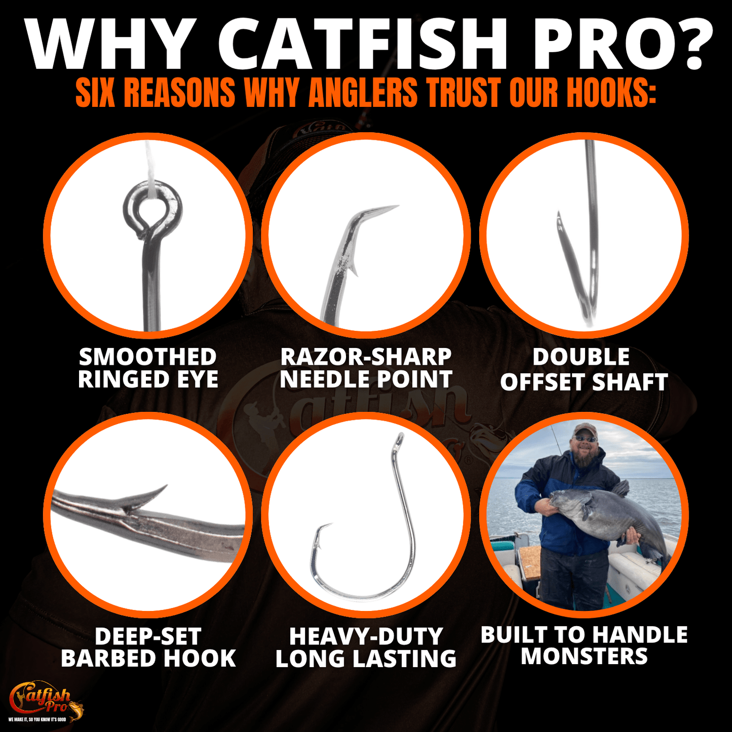 Double Offset Circle Hooks 9/0 - Value Pack Catfish Pro