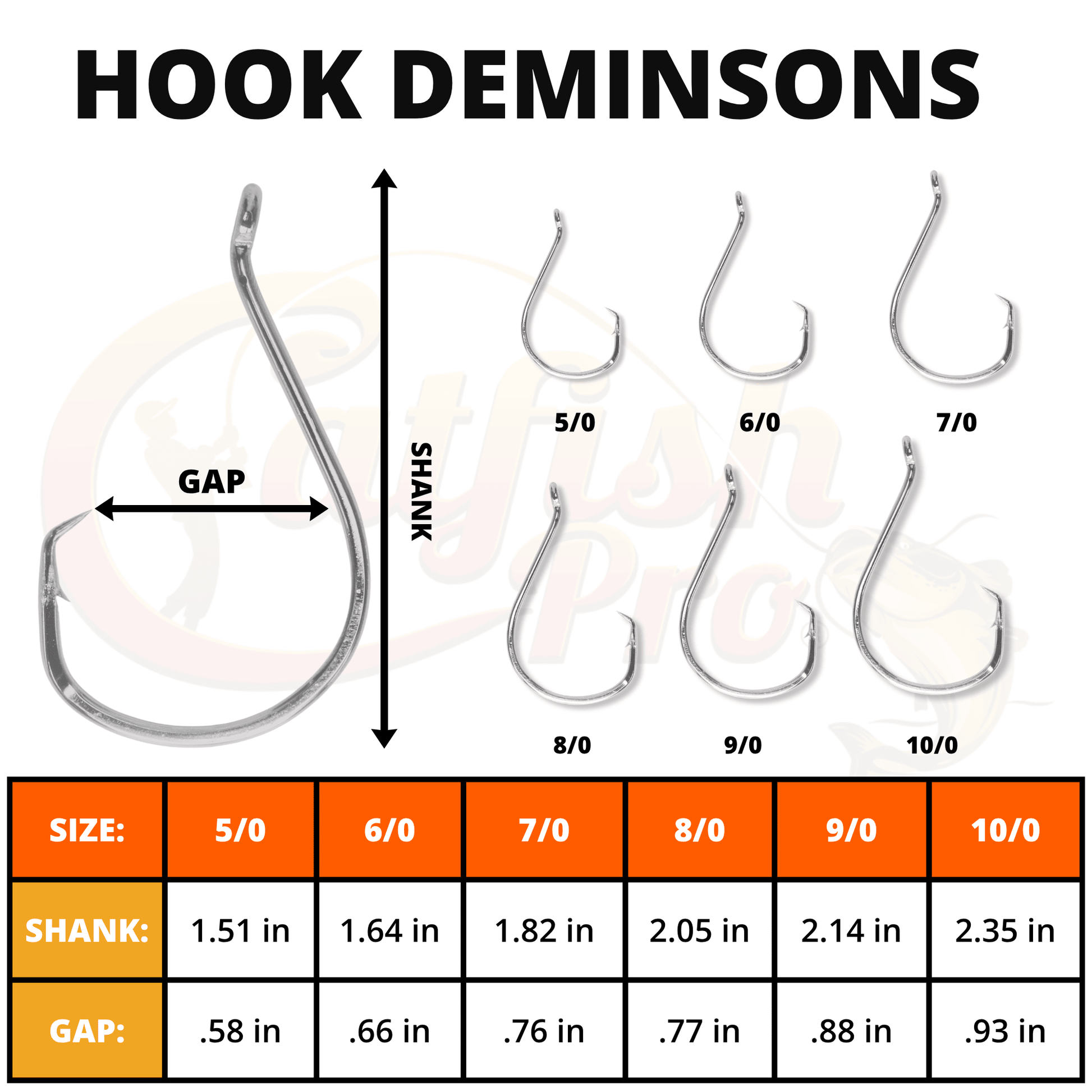 Double Offset Circle Hooks 10/0 - Value Pack Catfish Pro