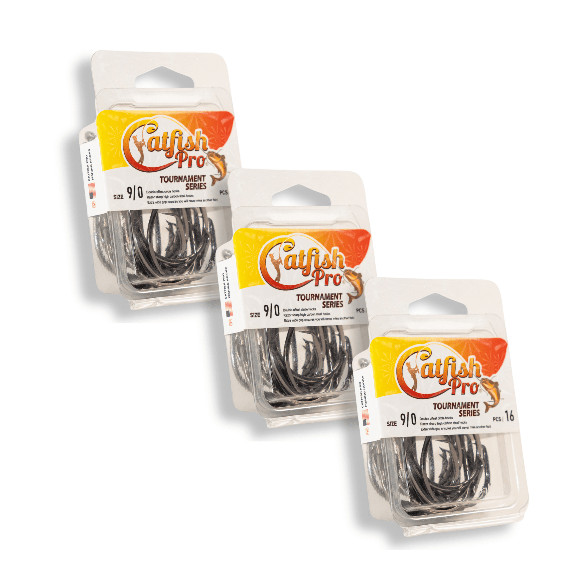 Double Offset Circle Hooks 9/0 - Value Pack Catfish Pro