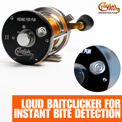 Fishing for Fun Round Baitcaster Reel Catfish Pro