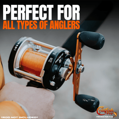 Fishing for Fun Round Baitcaster Reel Catfish Pro