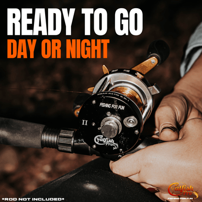 Fishing for Fun Round Baitcaster Reel Catfish Pro