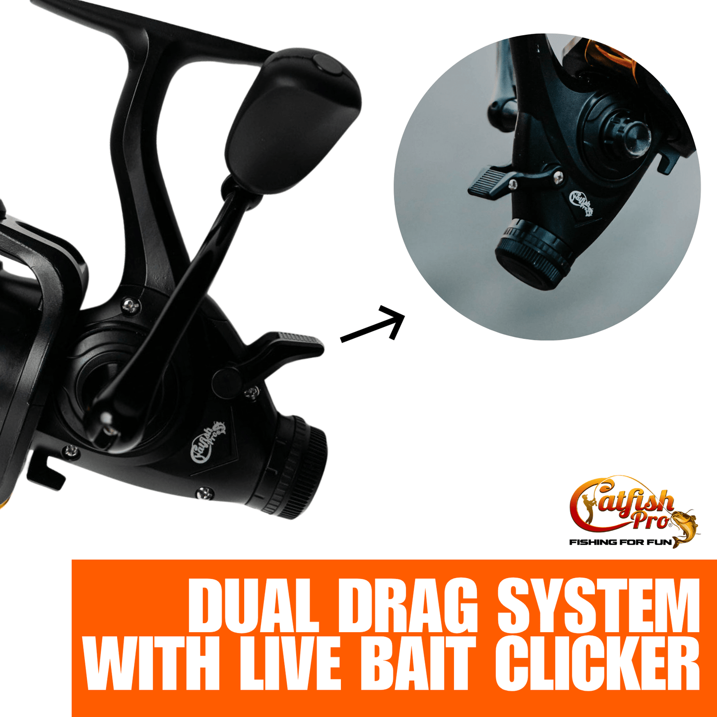 Fishing for Fun Spinning Combo Catfish Pro