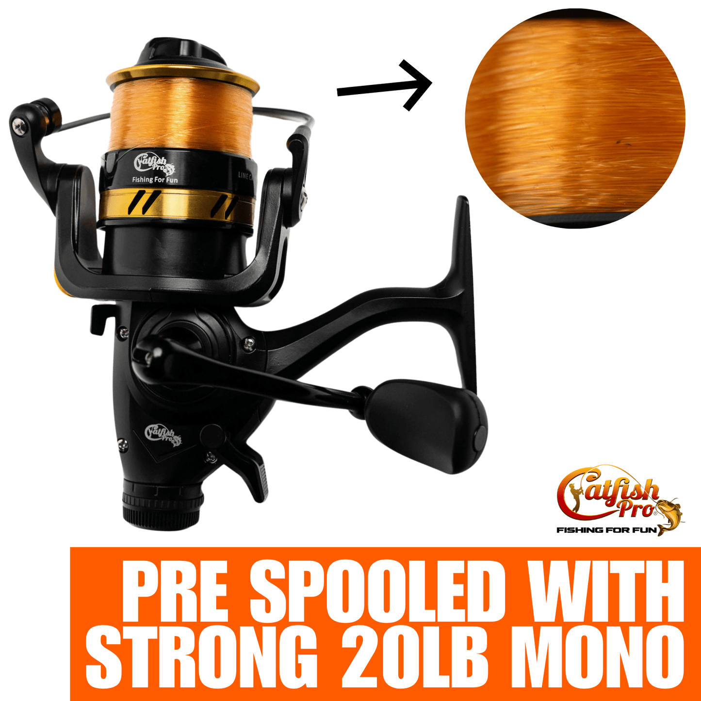 Fishing for Fun Spinning Combo Catfish Pro