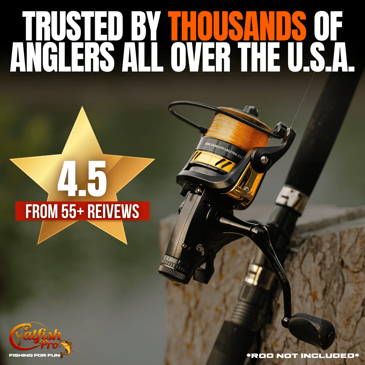 Fishing for Fun Spinning Combo Catfish Pro