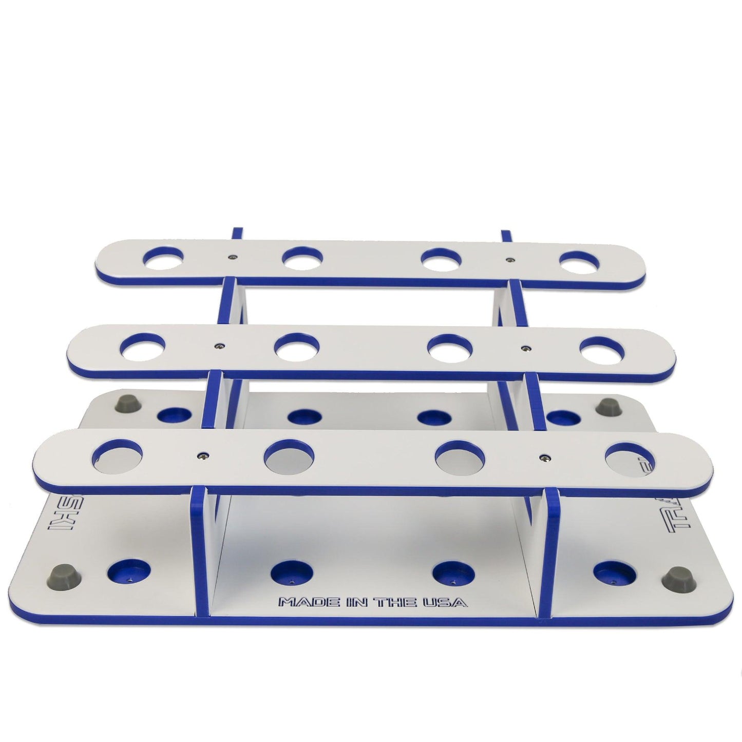 Made in the USA Fishing Rod Rack | 12 Pole Waterproof Wash-down | Dock, Garage, Boat, Storage TRAPSKI