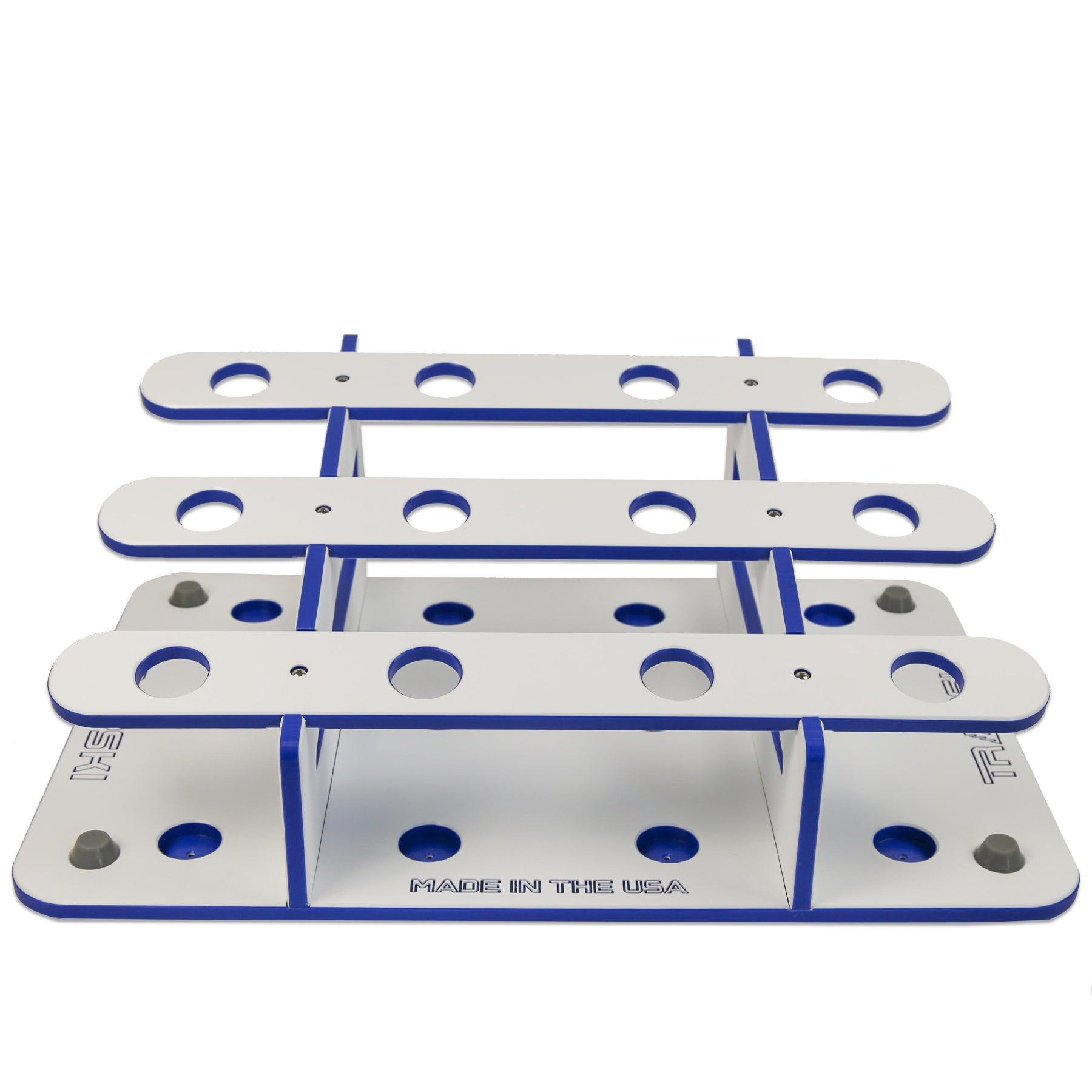 Made in the USA Fishing Rod Rack | 12 Pole Waterproof Wash-down | Dock, Garage, Boat, Storage TRAPSKI