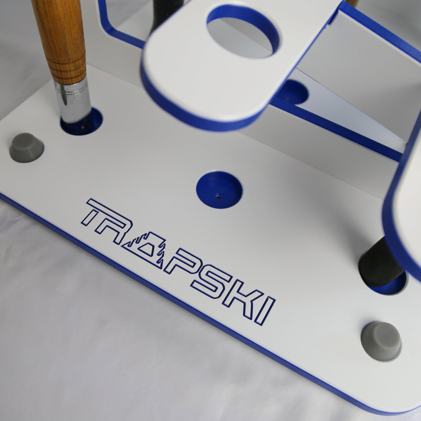 Made in the USA Fishing Rod Rack | 12 Pole Waterproof Wash-down | Dock, Garage, Boat, Storage TRAPSKI