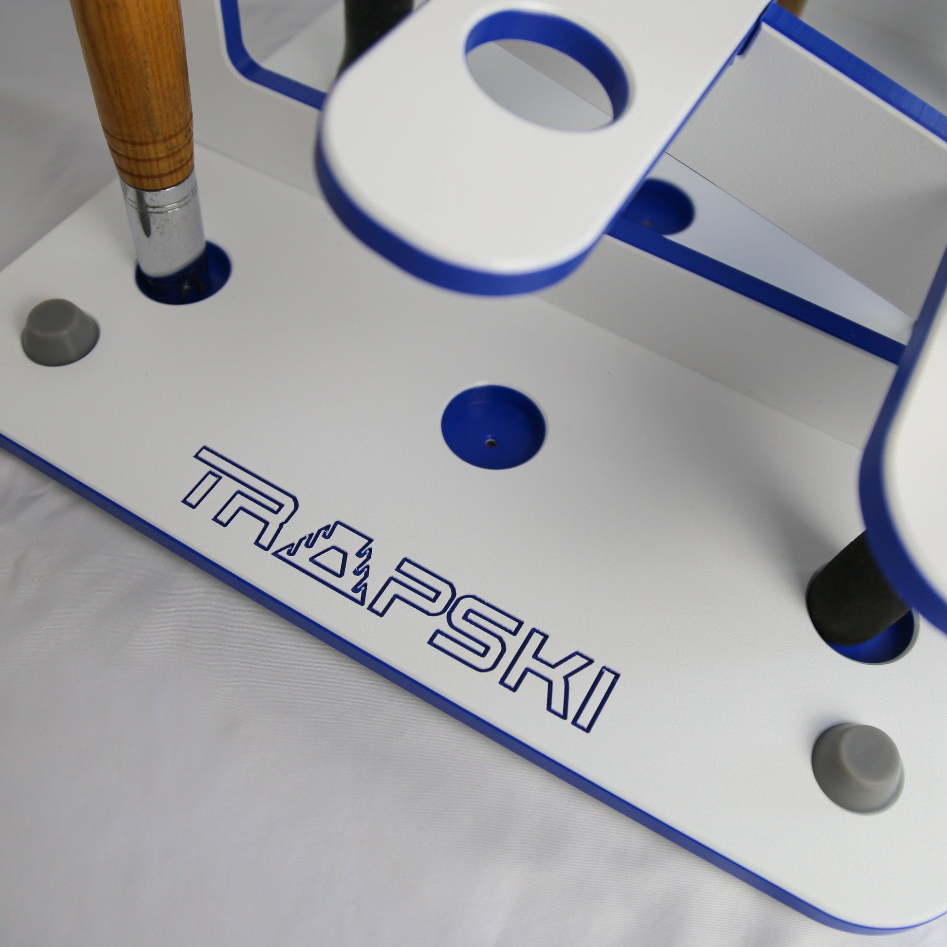 Made in the USA Fishing Rod Rack | 12 Pole Waterproof Wash-down | Dock, Garage, Boat, Storage TRAPSKI