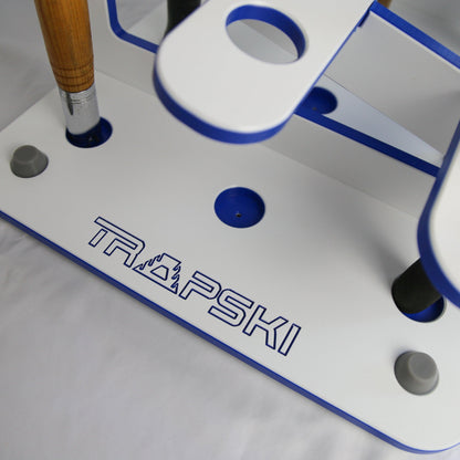 Made in the USA Fishing Rod Rack | 12 Pole Waterproof Wash-down | Dock, Garage, Boat, Storage TRAPSKI