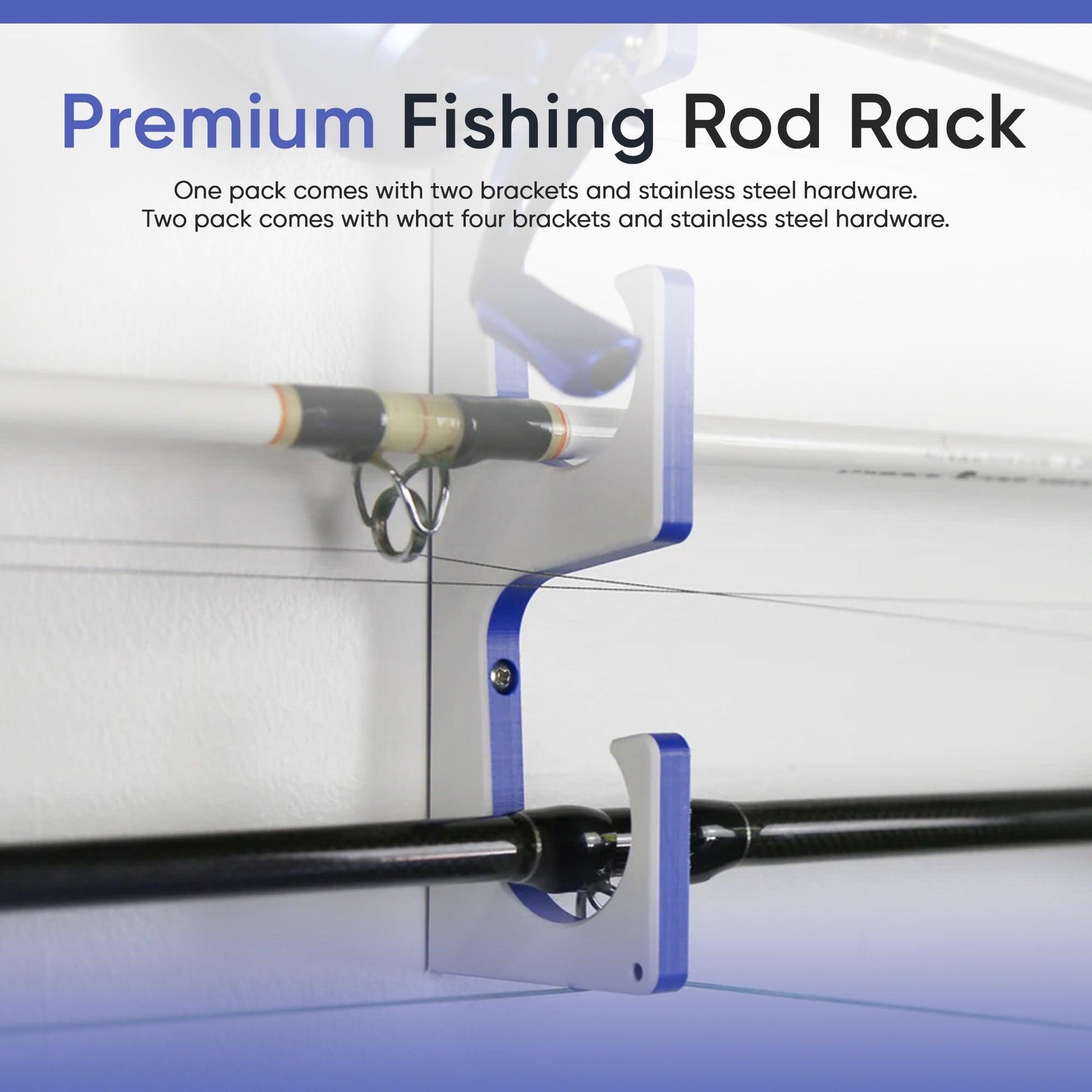 Made in the USA Premium Fishing Rod Racks | Wall or Ceiling or Boat Mounted TRAPSKI