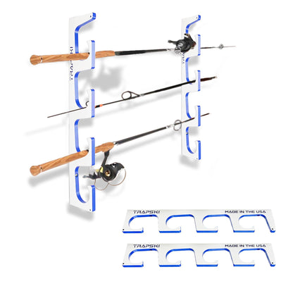 Made in the USA Premium Fishing Rod Racks | Wall or Ceiling or Boat Mounted TRAPSKI