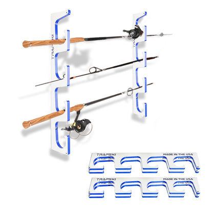 Made in the USA Premium Fishing Rod Racks | Wall or Ceiling or Boat Mounted TRAPSKI