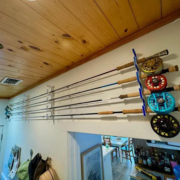 Made in the USA Premium Fishing Rod Racks | Wall or Ceiling or Boat Mounted TRAPSKI