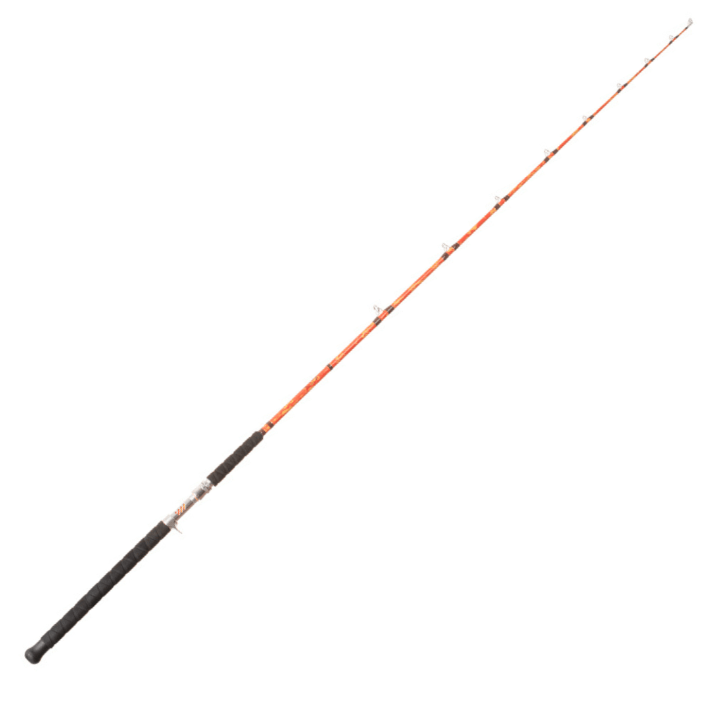 Orange Dragon Fire Spinning Glow Rod Catfish Pro