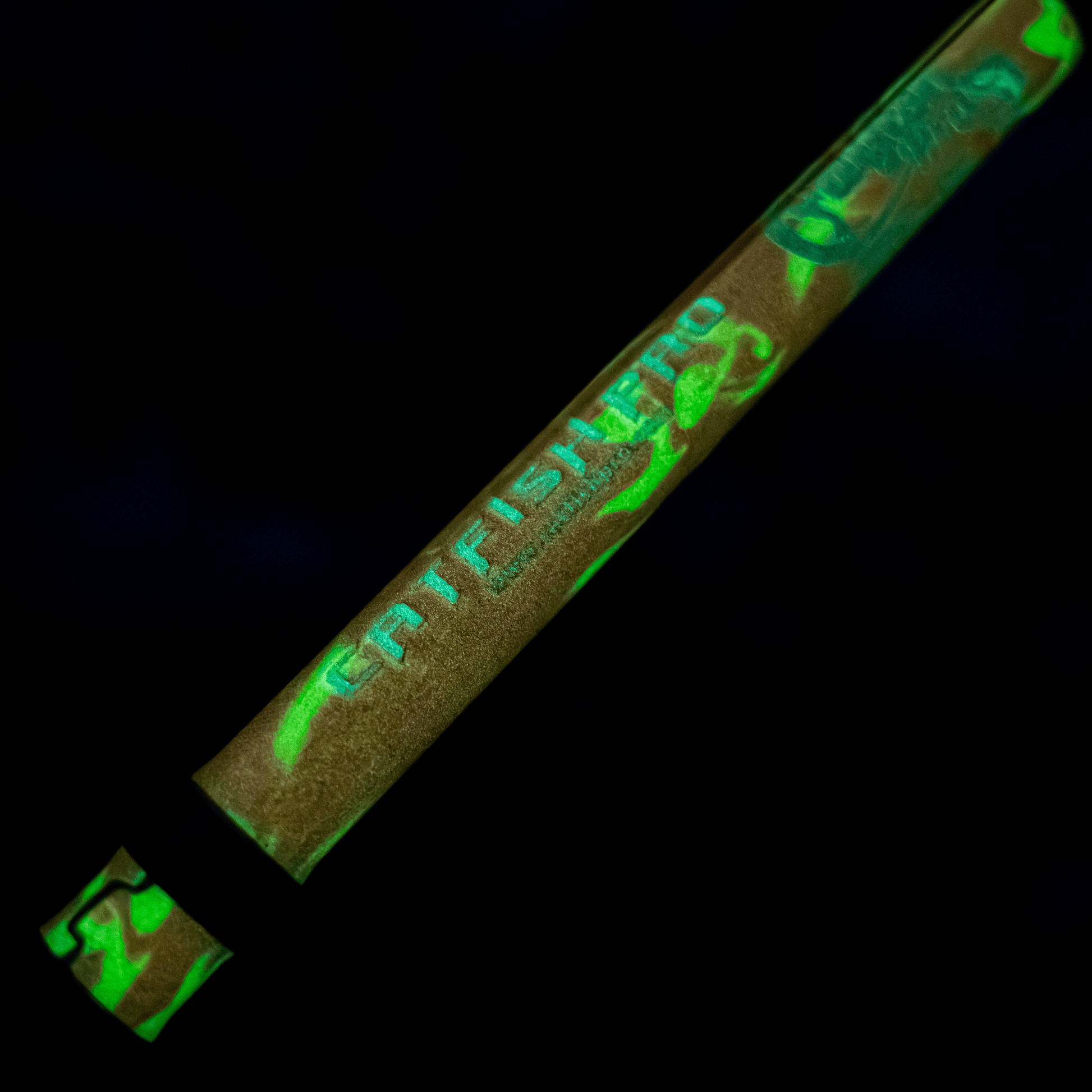 Orange Dragon Fire Spinning Glow Rod Catfish Pro