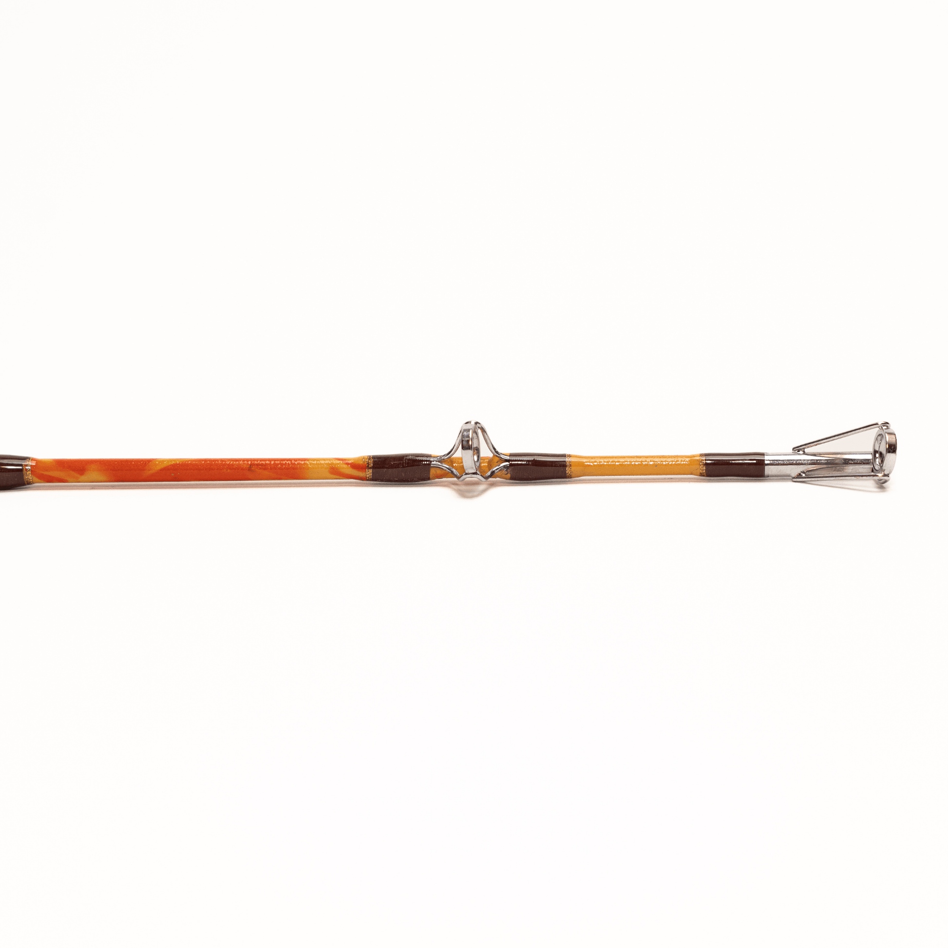 Orange Dragon Fire Spinning Glow Rod Catfish Pro