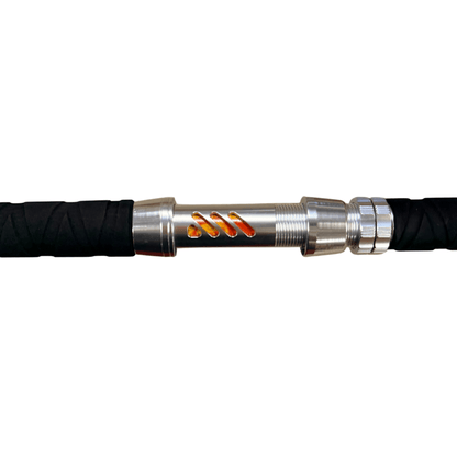 Orange Dragon Fire Spinning Glow Rod Catfish Pro