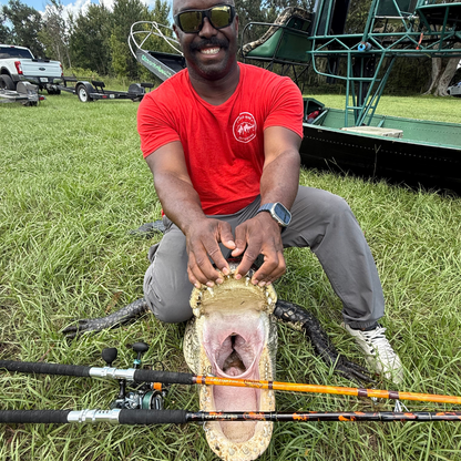 Orange Dragon Fire Spinning Glow Rod Catfish Pro