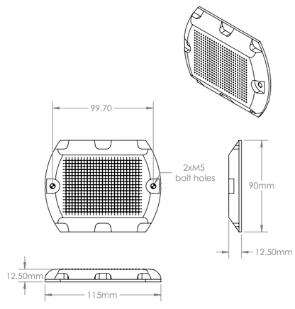 Solar Pathway Blue Light-S1B Hydroglow Marine Lights