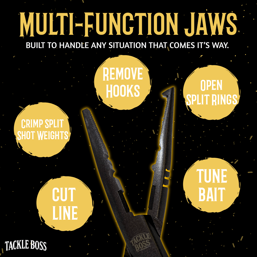 Tackle Boss 4 pcs Outlaw Fishing Plier Set Catfish Pro
